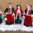 Carolers Christmas scene decorated by Interior Tropical Gardens